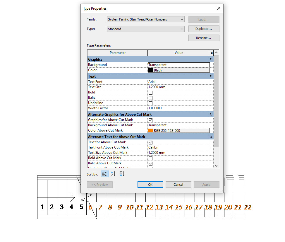 Revit 2027 Stairs Numbering