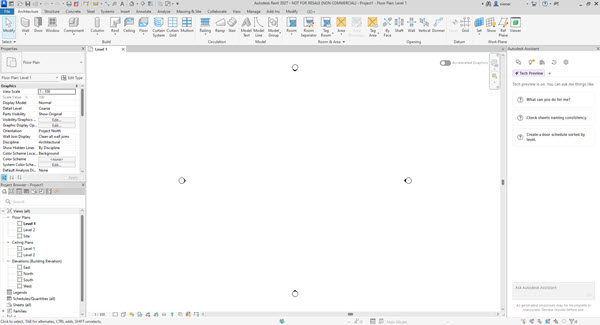Revit 2027 interface